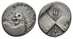 THRACE. Chersonesos. (Circa 386-338 BC). AR Hemidrachm. 1.99 g. 14 mm.