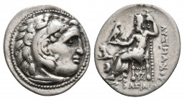 KINGS OF THRACE. Macedonian. Lysimachos. (305-281 BC). AR Drachm. 4.28 g. 18.30 mm.
