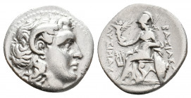 KINGS OF THRACE (Macedonian). Lysimachos (305-281 BC). AR Drachm. 4.03 g. 17.55 mm.