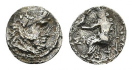 KINGS OF MACEDON. Alexander III 'the Great' (336-323 BC). AR Hemiobol. 0.38 g. 8.1 mm.