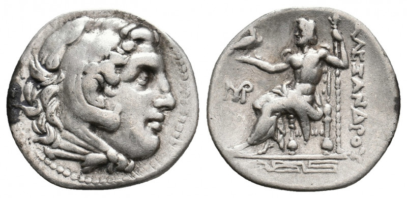 KINGS OF MACEDON. Alexander III 'the Great' (336-323 BC). AR Drachm. 4.18 g. 19....