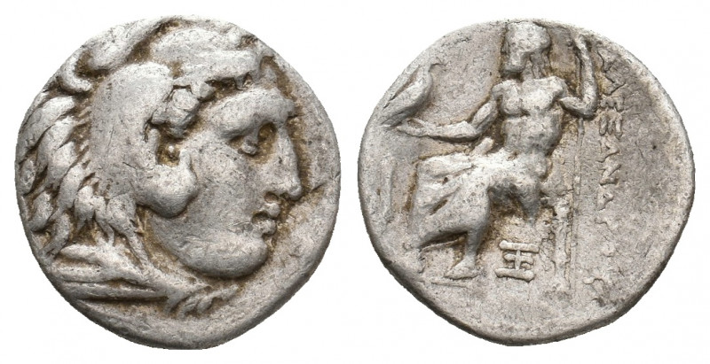 KINGS OF MACEDON. Alexander III 'the Great' (336-323 BC). AR Drachm. 4.14 g. 16....