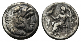 KINGS OF MACEDON. Alexander III 'the Great' (336-323 BC). AR Drachm. 4.0 g. 16.2 mm.