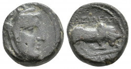 SELEUKID KINGDOM. Seleukos I Nikator (312-281 BC). Ae. 7.65 g. 17.20 mm.