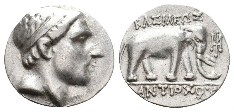 SELEUKID KINGDOM. Antiochos III 'the Great' (222-187 BC). AR Drachm. 4.16 g. 16....