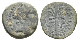 SELEUKID KINGDOM. Antiochos III (223-187 BC). Ae. 2.11 g. 13.10 mm.
