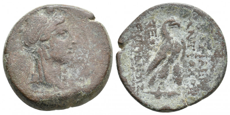 SELEUKID KINGDOM. Antiochos IV Epiphanes (175-164 BC). Ae. 18.52 g. 27.90 mm.