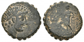 SELEUKID KINGDOM. Antiochos IV Epiphanes. (175-164 BC). Ae. 6.44 g. 19.30 mm.