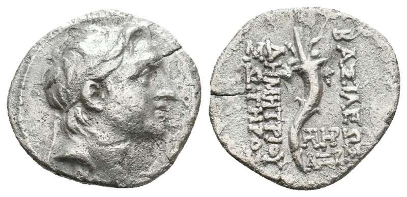 SELEUKID KINGDOM. Demetrios I Soter (162-150 BC). AR Drachm. 3.79 g. 18.90 mm.