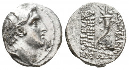 SELEUKID KINGDOM. Demetrios I Soter (162-150 BC). AR Drachm. 3.85 g. 17.35 mm.