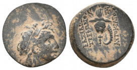 SELEUKID KINGDOM. Tryphon. Antioch. (142-138 BC). Ae. 5.57 g. 19.10 mm.