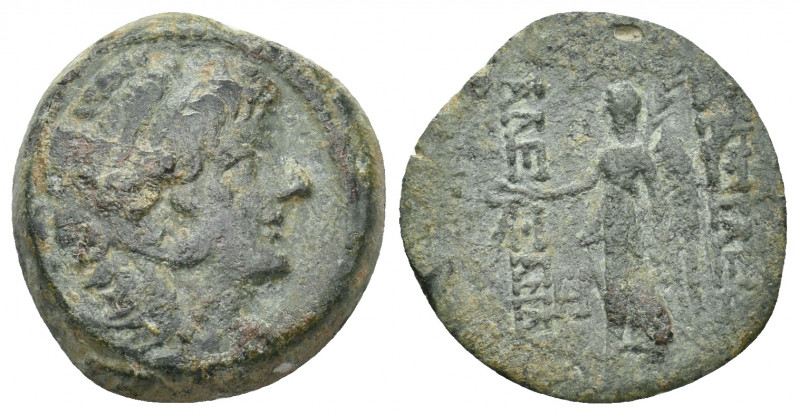 SELEUKID KINGDOM. Alexander II Zabinas (128-122 BC). Ae. 7.18 g. 20.70 mm.