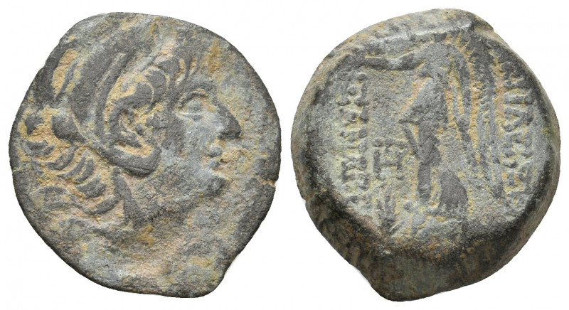 SELEUKID KINGDOM. Alexander II Zabinas (128-122 BC). Ae. 7.72 g. 22.40 mm.