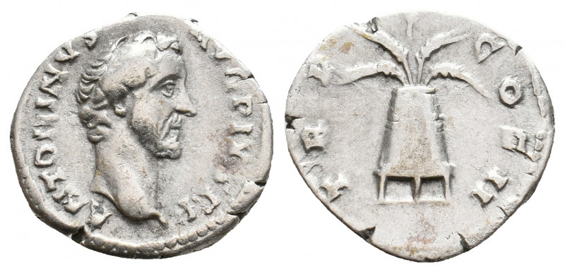 ANTONINUS PIUS, 138-161 AD. AR, Denarius. Rome. 3.63 g. 17.70 mm.