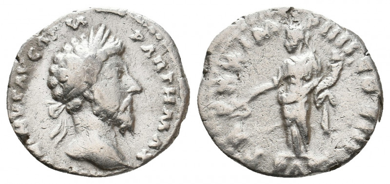 MARCUS AURELIUS, 161-180 AD. AR, Denarius. Rome. 3.40 g. 18.30 mm.