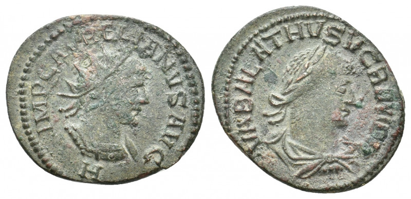 AURELIAN with VABALATHUS, 270-275 AD. Antoninianus. Antioch. 3.31 g. 22.30 mm.