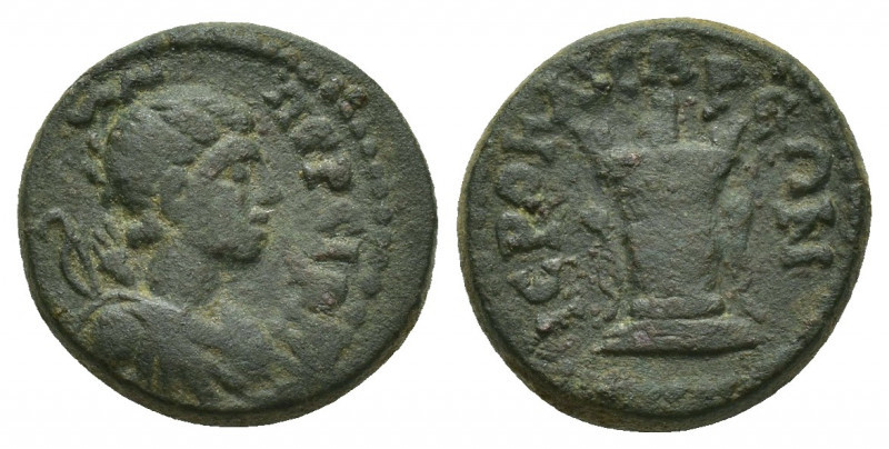 LYDIA, Hierocaesarea. Pseudo-autonomous, First half of the second century. AE. 3...