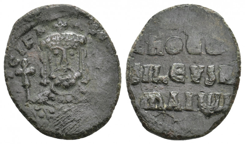 NICEPHORUS II PHOCAS, 963-969 AD. AE, Follis. Constantinople. 4.79 g. 23.55 mm.