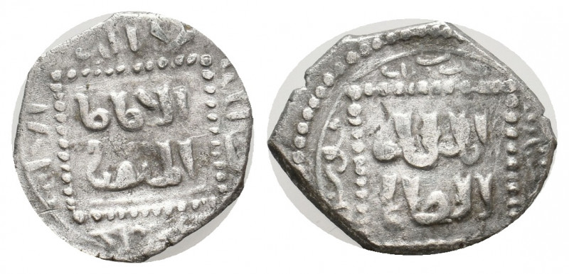 Crusaders. Imitation Ayyubid Issues. AR, Half Dirham. 1.37 g. 16.20 mm.