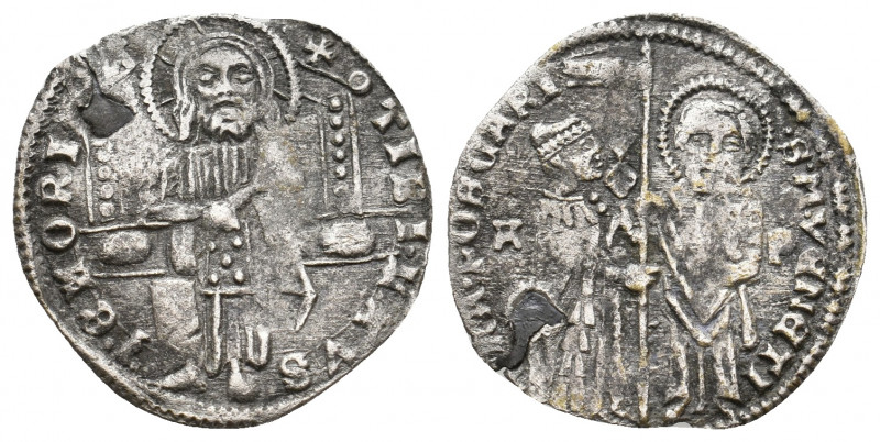 Italy, Venezia (Venice). 1300-1500. AR, Grosso. 1.27 g. 20.95 mm.