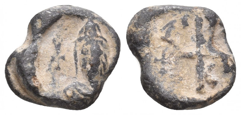 Byzantine seal. 4.62 g. 16 mm.