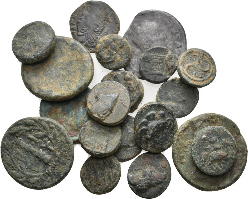 19 GREEK/ROMAN BRONZE COIN LOT
See picture.No return.