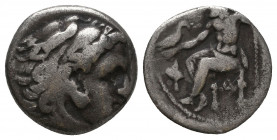 Kings of Macedon. Alexander III. "the Great" (336-323 BC). AR Condition: Very Fine 

 Weight: 3,9 gr Diameter: 15,1 mm