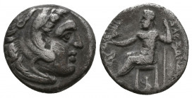 Kings of Macedon. Alexander III. "the Great" (336-323 BC). AR Condition: Very Fine 

 Weight: 3,8 gr Diameter: 16,3 mm