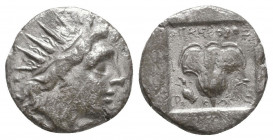 ANCIENT COINS Caria, Rodos Ar. Drachm Condition: Very Fine 

 Weight: 2,1 gr Diameter: 14,1 mm