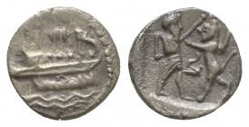 Greek SAMARIA, Samarian-signed Series. Circa 375-333 BC. AR Obol Condition: Very Fine 

 Weight: 0,7 gr Diameter: 9,1 mm