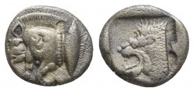 Greek Obol, Ca. 350-300 BC. AR. Condition: Very Fine 

 Weight: 1,1 gr Diameter: 10,4 mm