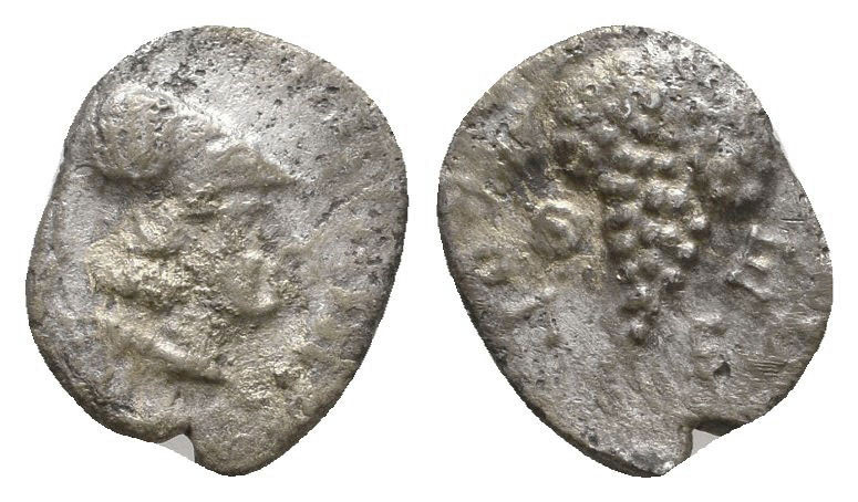 CILICIA, Soloi. Circa 385-350 BC. AR Obol Condition: Very Fine 

 Weight: 0,4 ...