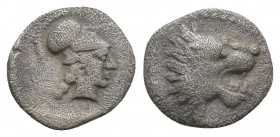 Greek Obol, Ca. 350-300 BC. AR. Condition: Very Fine 

 Weight: 0,6 gr Diameter: 10 mm