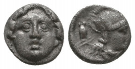 Greek Obol, Ca. 350-300 BC. AR. Condition: Very Fine 

 Weight: 0,9 gr Diameter: 9,5 mm