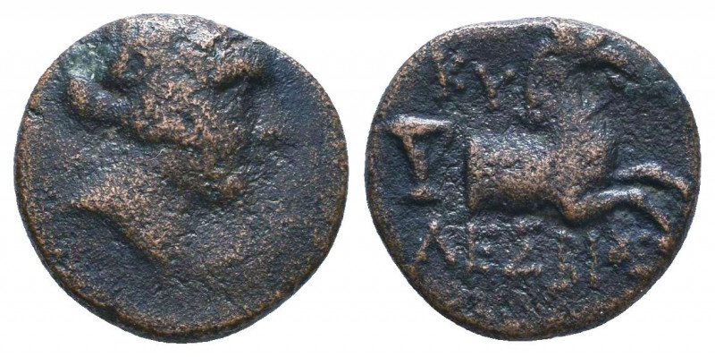 Aiolis, Kyme. Ca. 350-250 B.C. AE Condition: Very Fine 

 Weight: 2 gr Diamete...