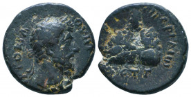 Roman Provincial Cappadocia. Caesarea-Eusebeia. Marcus Aurelius AD Condition: Very Fine 

 Weight:7,6 gr Diameter: 21,7 mm