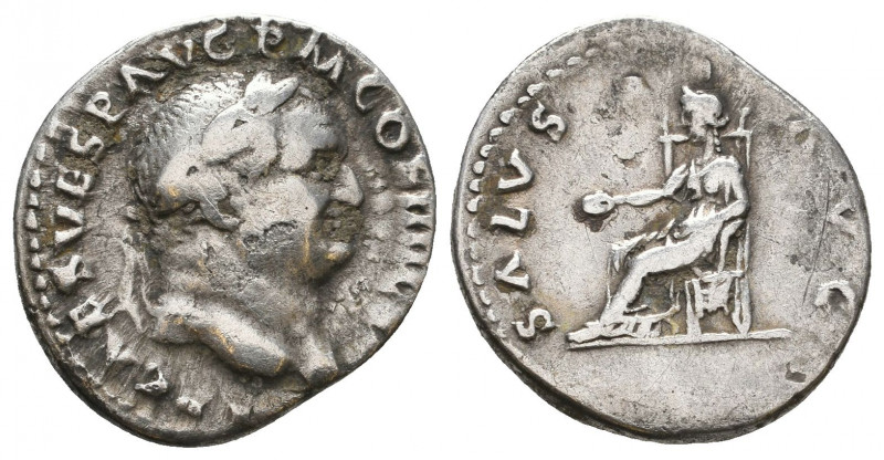 Vespasianus AR Denarius, Condition: Very Fine 

 Weight: 3,3 gr Diameter: 17,5...