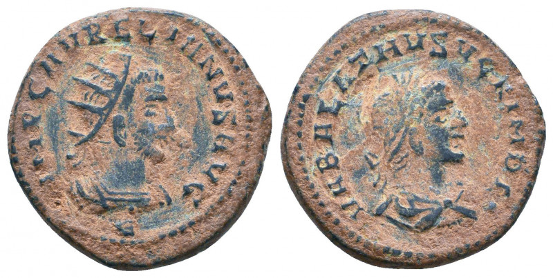 Aurelian and Vabalathus. Usurper, A.D. 268-272. Æ antoninianus Condition: Very F...