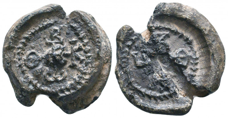 Byzantine Lead Seals, 7th - 13th Centuries Condition: Very Fine 

 Weight: 16,...