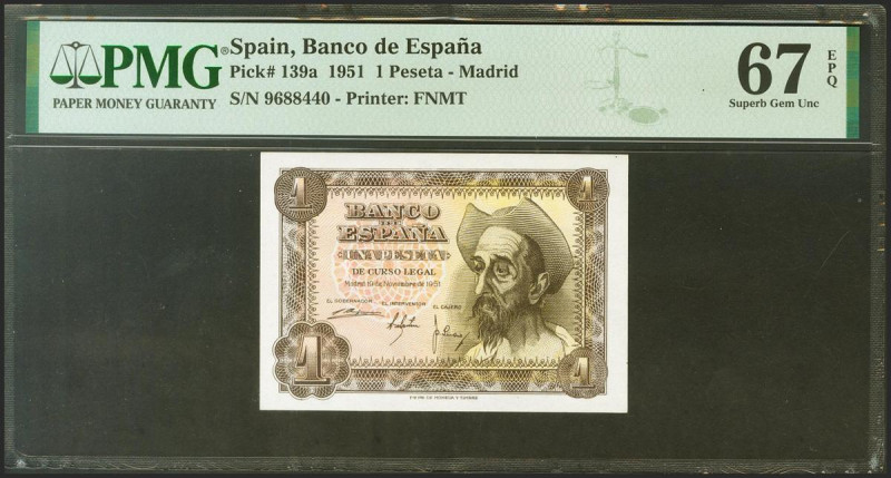 1 Peseta. 19 de Noviembre de 1951. Sin serie. (Edifil 2021: 461, Pick: 139a). Ra...