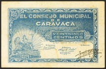 CARAVACA (MURCIA). 25 Céntimos. (1937ca). Serie D. (González: 1609). MBC.