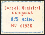 BORRASSA (GERONA). 15 Céntimos. (1937ca). (González: 7168). SC-.