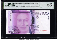 Gibraltar Government of Gibraltar 100 Pounds 1.1.2011 Pick 39 PMG Gem Uncirculated 66 EPQ. 

HID09801242017

© 2022 Heritage Auctions | All Rights Res...