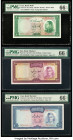 Iran Bank Melli 50; 100; 200 Rials ND (1954); (1971-73) (2) Pick 66; 91c; 92c Three Examples PMG Gem Uncirculated 66 EPQ (3). 

HID09801242017

© 2022...