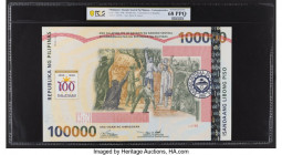 Philippines Bangko Sentral 100,000 Piso 1998 Pick 190a Commemorative PCGS Superb Gem Unc 68 PPQ. Includes Presentation Case. 

HID09801242017

© 2022 ...