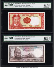 South Vietnam National Bank of Viet Nam 100; 200 Dong ND (1966) Pick 19a; 20b Two Examples PMG Gem Uncirculated 65 EPQ (2). 

HID09801242017

© 2022 H...