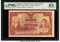 Thailand Government of Thailand 100 Baht ND (1943) Pick 51r Remainder PMG Choice Uncirculated 63 EPQ. 

HID09801242017

© 2022 Heritage Auctions | All...