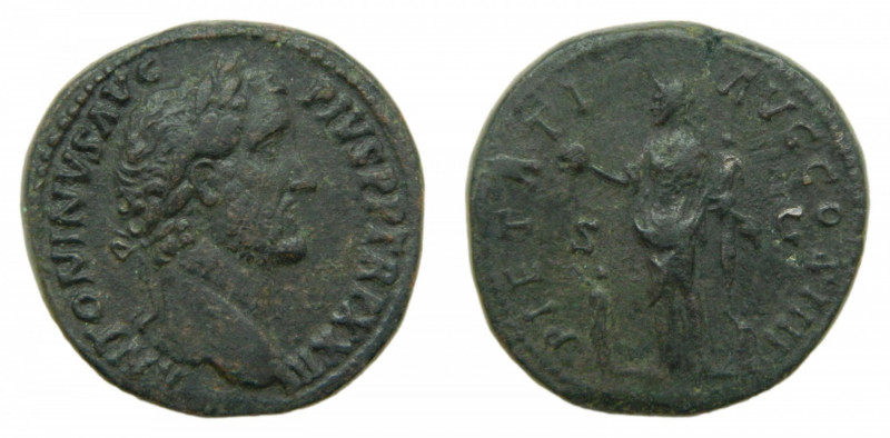 ROMAN EMPIRE - Antonino Pio (138-161 dC). Sestercio. 28,5 g. BR. a/ ANTONINVS AV...