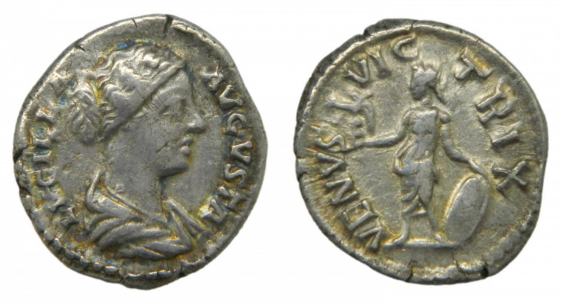 ROMAN EMPIRE - Lucilla, esposa de Lucio Vero (161-169 dC). Denario. 2,9 g. AR. a...