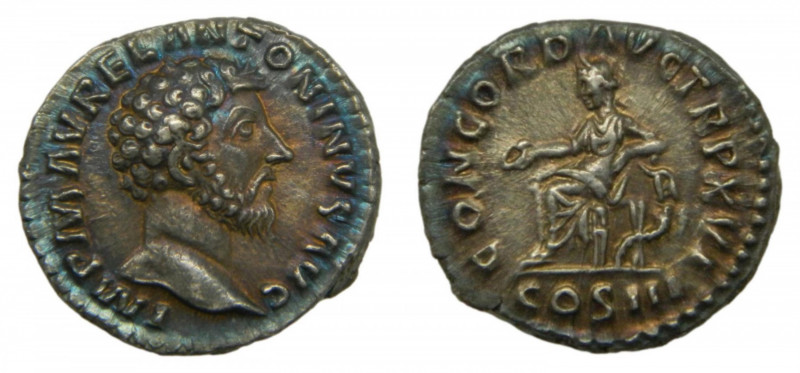 ROMAN EMPIRE - Marco Aurelio (161-180 dC). Denario. 3,44 g. AR. a/ IMP M AVREL A...